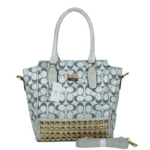 Coach Legacy Tanner In Studded Signature Small Grey Crossbody Bags BNQ | Women
